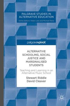 Couverture de l’ouvrage Alternative Schooling, Social Justice and Marginalised Students