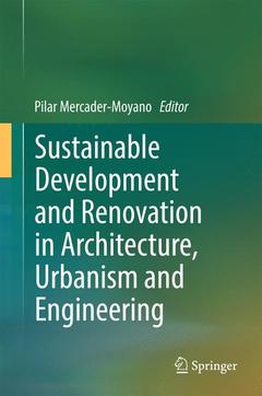 Cover of the book Sustainable Development and Renovation in Architecture, Urbanism and Engineering