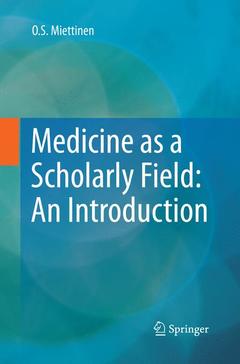 Couverture de l’ouvrage Medicine as a Scholarly Field: An Introduction