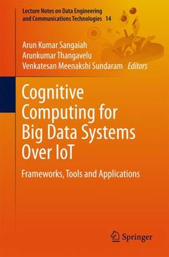 Couverture de l’ouvrage Cognitive Computing for Big Data Systems Over IoT
