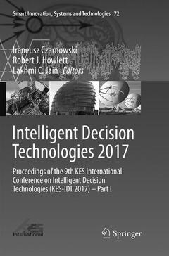 Cover of the book Intelligent Decision Technologies 2017