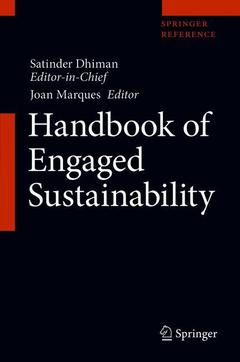 Cover of the book Handbook of Engaged Sustainability