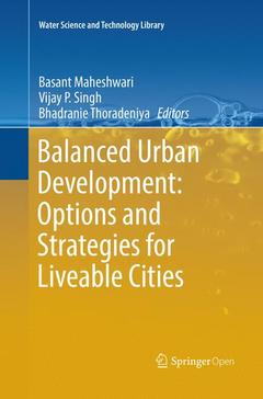 Couverture de l’ouvrage Balanced Urban Development: Options and Strategies for Liveable Cities
