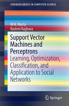 Couverture de l’ouvrage Support Vector Machines and Perceptrons