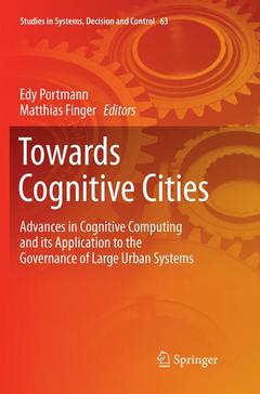 Couverture de l’ouvrage Towards Cognitive Cities