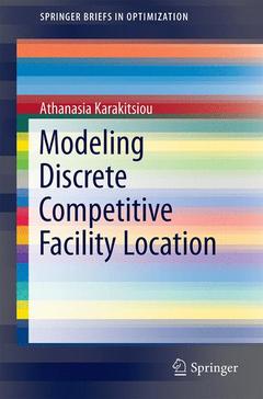 Couverture de l’ouvrage Modeling Discrete Competitive Facility Location