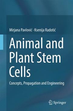 Couverture de l’ouvrage Animal and Plant Stem Cells