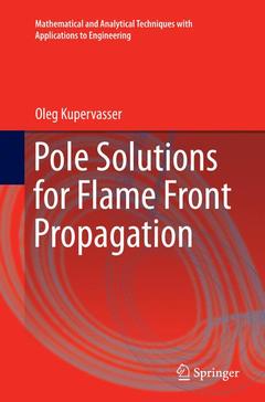 Couverture de l’ouvrage Pole Solutions for Flame Front Propagation