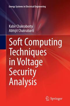 Cover of the book Soft Computing Techniques in Voltage Security Analysis