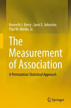 Couverture de l’ouvrage The Measurement of Association