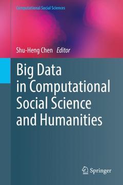 Couverture de l’ouvrage Big Data in Computational Social Science and Humanities