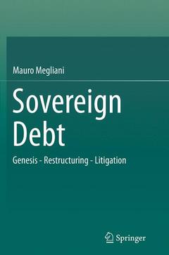 Couverture de l’ouvrage Sovereign Debt