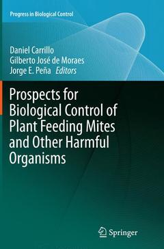 Couverture de l’ouvrage Prospects for Biological Control of Plant Feeding Mites and Other Harmful Organisms