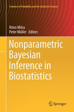 Couverture de l’ouvrage Nonparametric Bayesian Inference in Biostatistics