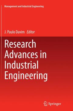 Cover of the book Research Advances in Industrial Engineering