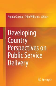 Couverture de l’ouvrage Developing Country Perspectives on Public Service Delivery