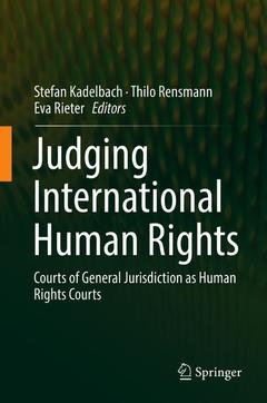 Couverture de l’ouvrage Judging International Human Rights