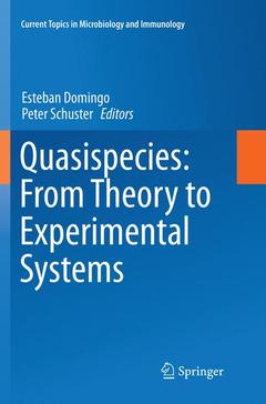 Couverture de l’ouvrage Quasispecies: From Theory to Experimental Systems