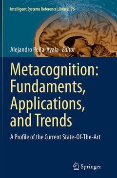 Couverture de l’ouvrage Metacognition: Fundaments, Applications, and Trends