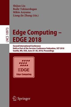 Couverture de l’ouvrage Edge Computing - EDGE 2018