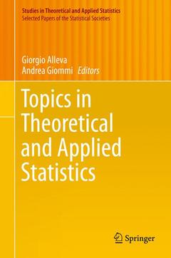 Couverture de l’ouvrage Topics in Theoretical and Applied Statistics