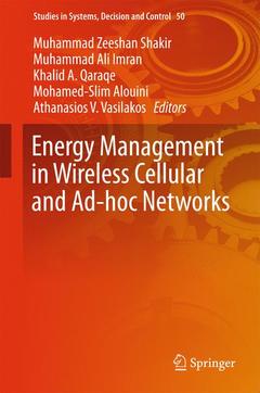 Couverture de l’ouvrage Energy Management in Wireless Cellular and Ad-hoc Networks