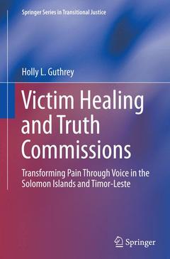 Couverture de l’ouvrage Victim Healing and Truth Commissions