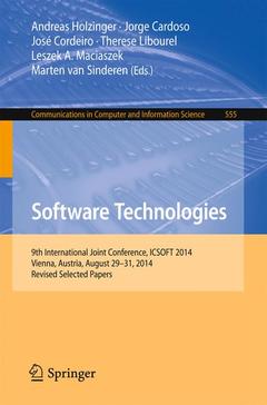 Cover of the book Software Technologies