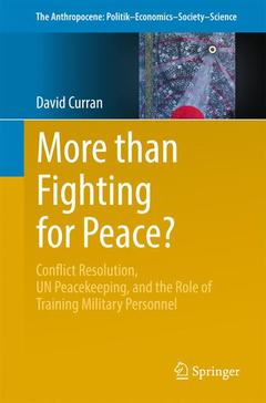 Couverture de l’ouvrage More than Fighting for Peace?