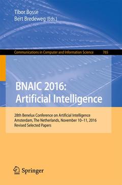Couverture de l’ouvrage BNAIC 2016: Artificial Intelligence