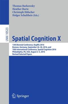 Couverture de l’ouvrage Spatial Cognition X