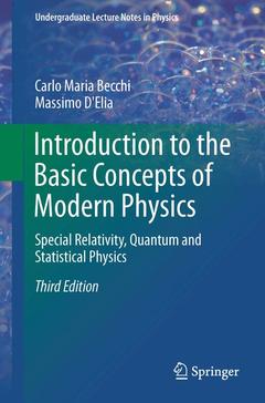 Couverture de l’ouvrage Introduction to the Basic Concepts of Modern Physics
