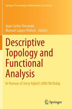 Couverture de l’ouvrage Descriptive Topology and Functional Analysis
