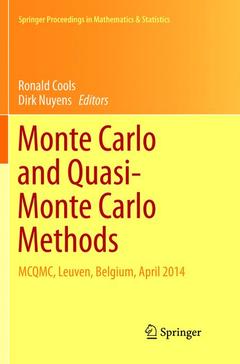 Couverture de l’ouvrage Monte Carlo and Quasi-Monte Carlo Methods