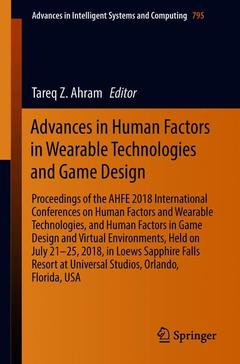 Cover of the book Advances in Human Factors in Wearable Technologies and Game Design