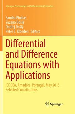 Couverture de l’ouvrage Differential and Difference Equations with Applications