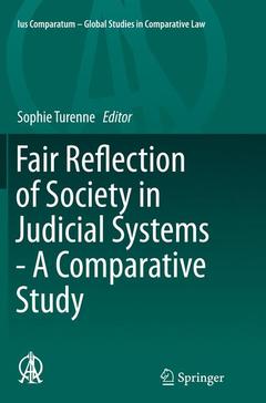 Couverture de l’ouvrage Fair Reflection of Society in Judicial Systems - A Comparative Study