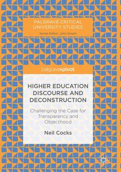 Couverture de l’ouvrage Higher Education Discourse and Deconstruction