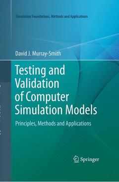 Couverture de l’ouvrage Testing and Validation of Computer Simulation Models