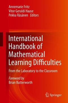 Couverture de l’ouvrage International Handbook of Mathematical Learning Difficulties
