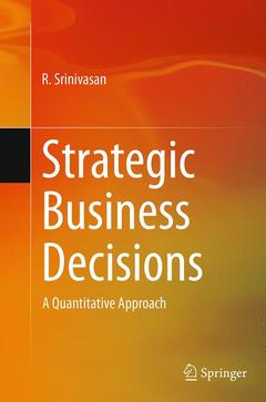 Couverture de l’ouvrage Strategic Business Decisions