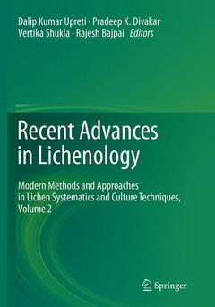 Couverture de l’ouvrage Recent Advances in Lichenology