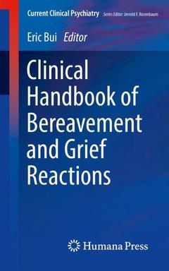 Couverture de l’ouvrage Clinical Handbook of Bereavement and Grief Reactions 