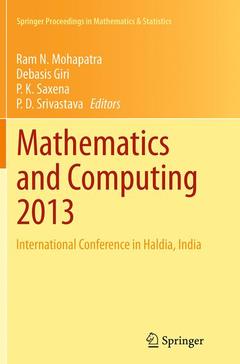 Couverture de l’ouvrage Mathematics and Computing 2013