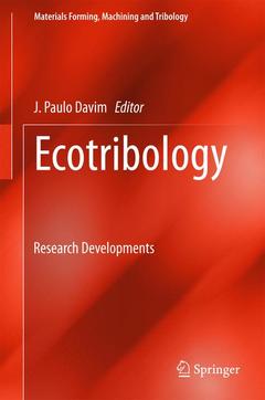 Couverture de l’ouvrage Ecotribology