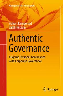 Couverture de l’ouvrage Authentic Governance