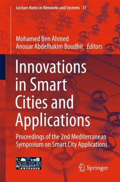 Couverture de l’ouvrage Innovations in Smart Cities and Applications