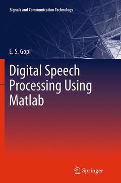 Couverture de l’ouvrage Digital Speech Processing Using Matlab