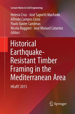 Cover of the book Historical Earthquake-Resistant Timber Framing in the Mediterranean Area