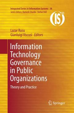 Couverture de l’ouvrage Information Technology Governance in Public Organizations